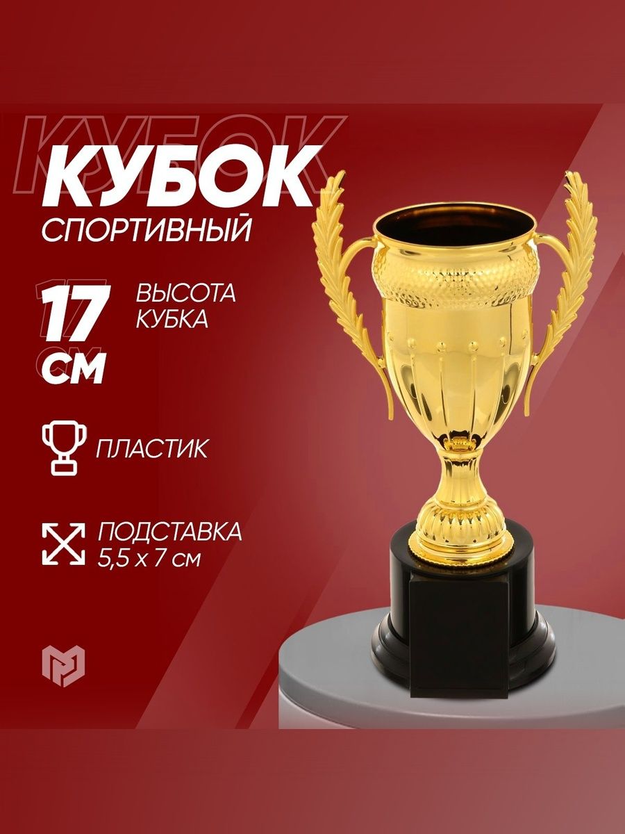 Кубок для награждения, 17 х 7,5 х 5 см