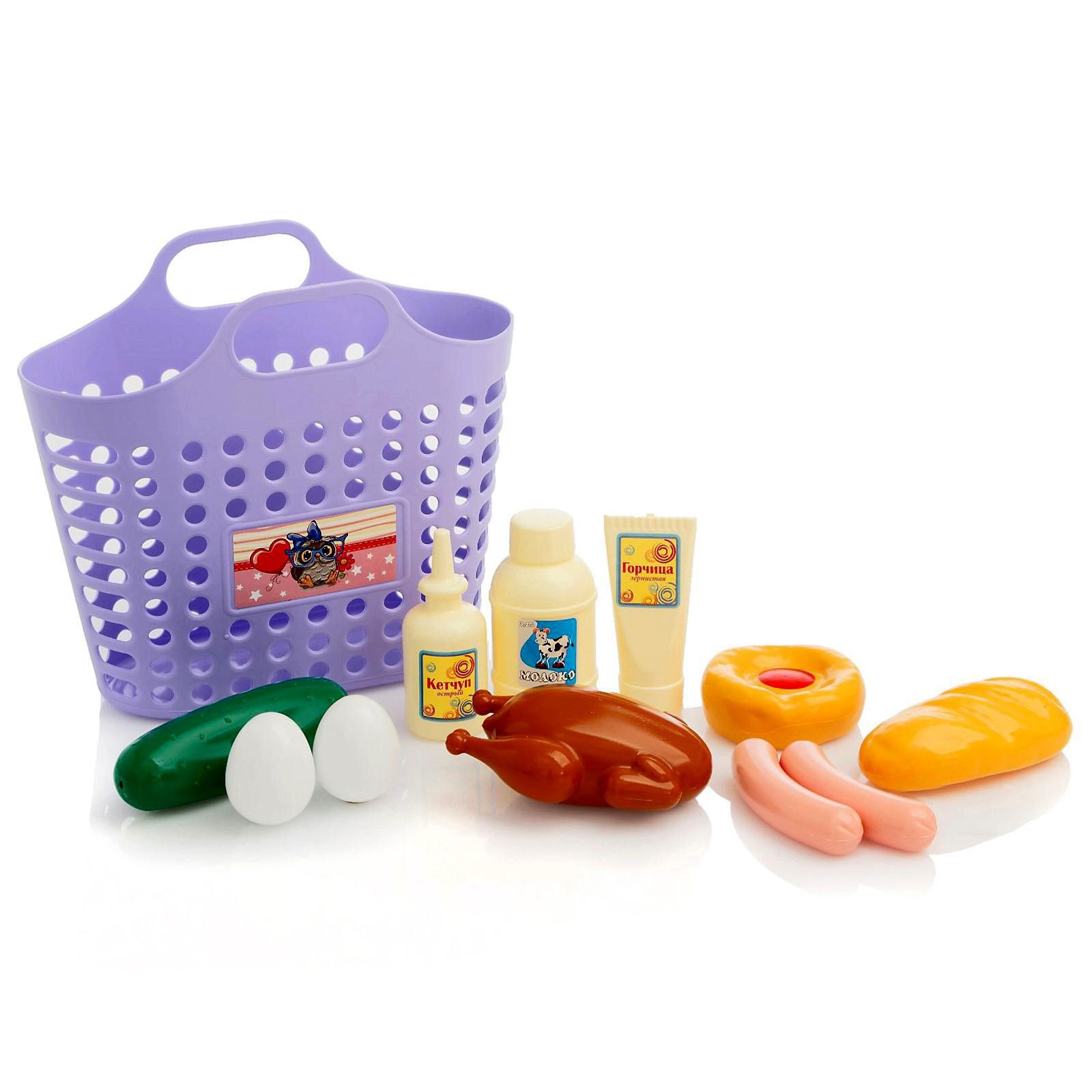 Игровой набор "Продуктовая корзинка" 12 предметов