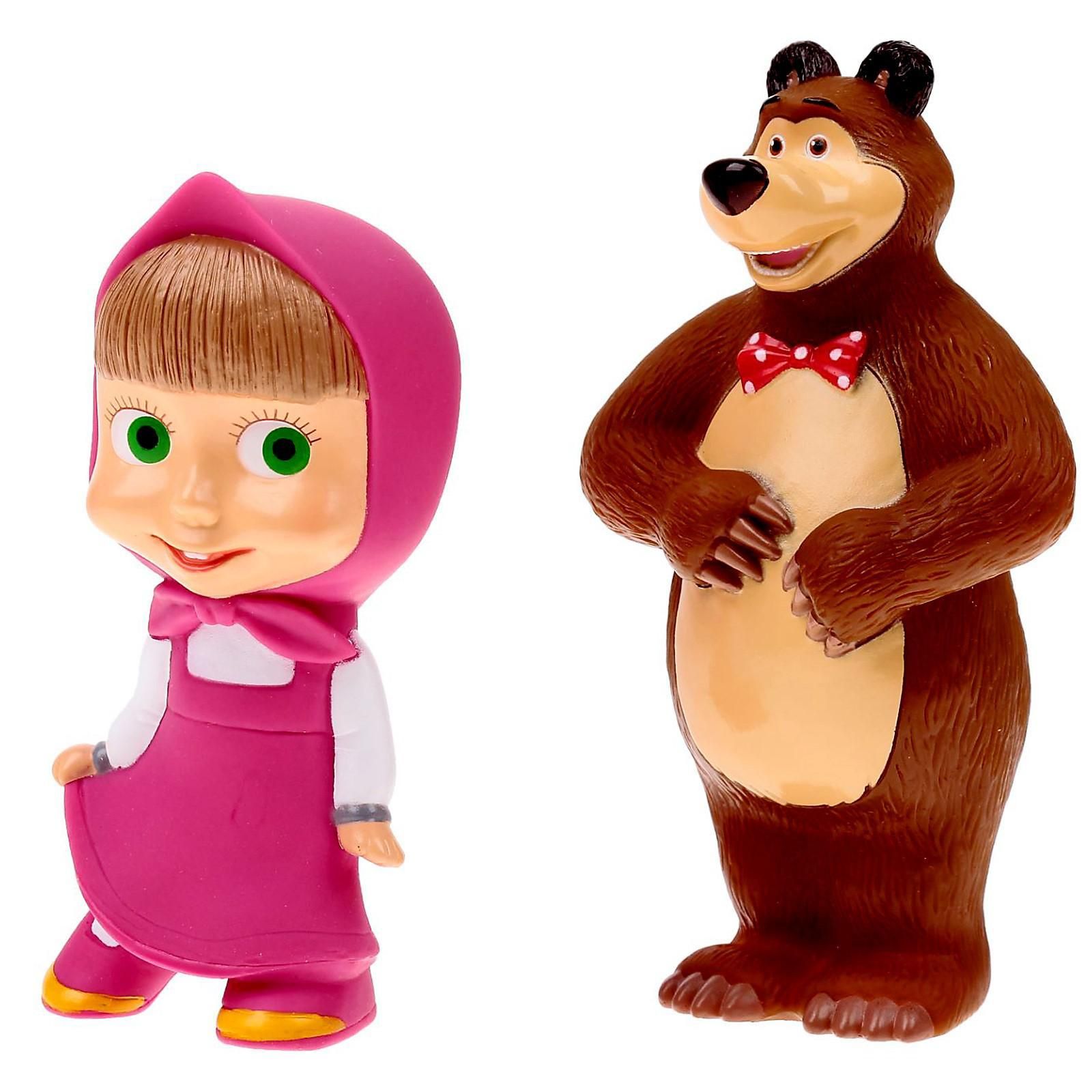 Набор резиновых игрушек Маша и Медведь