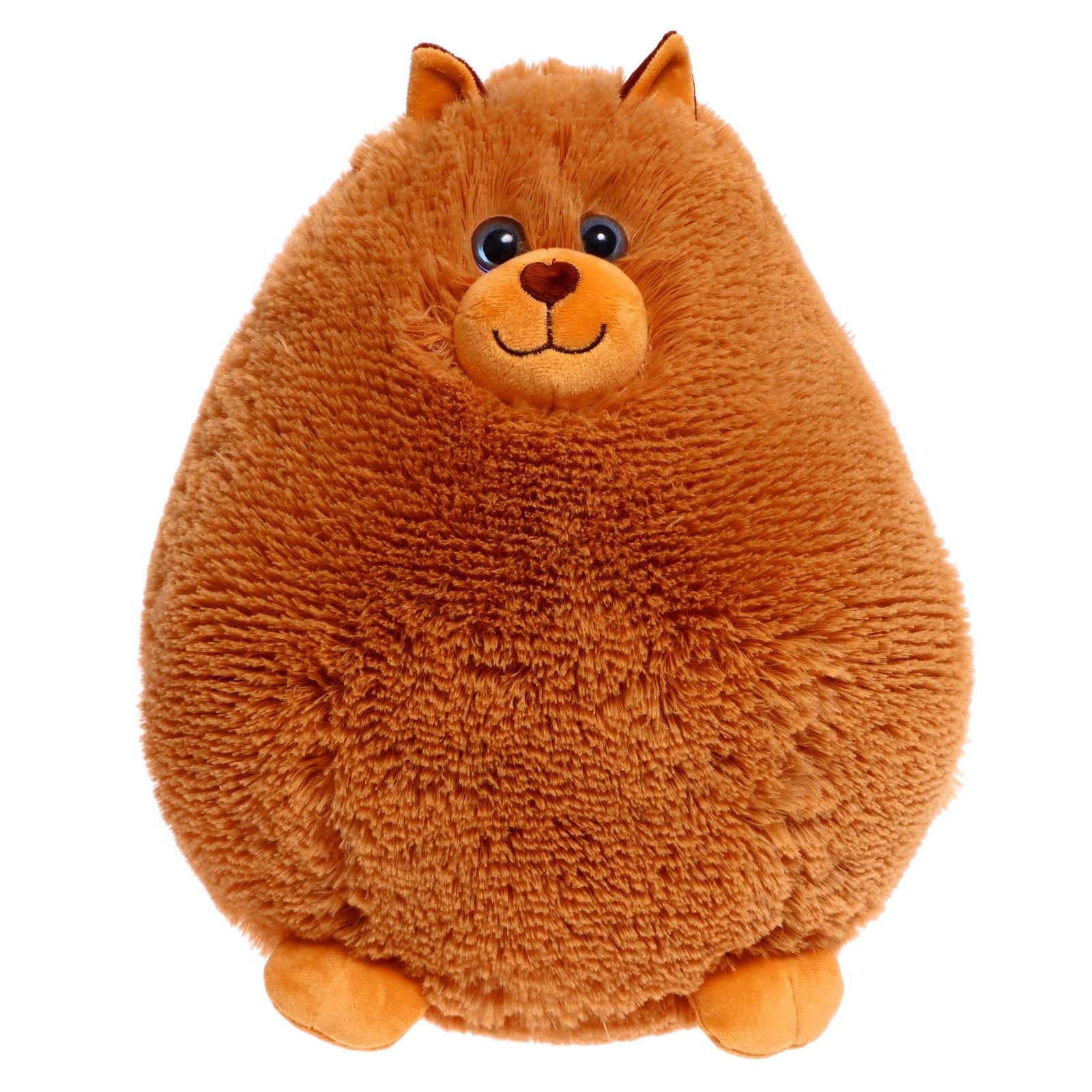 Мягкая игрушка Кот Пушистик , цвет рыжий, 30 см