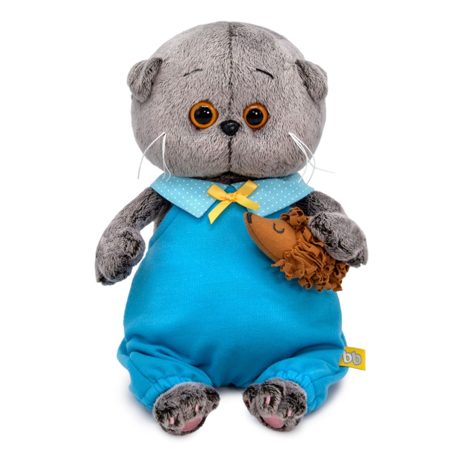 Мягкая игрушка Басик Baby , с ёжиком, 20 см