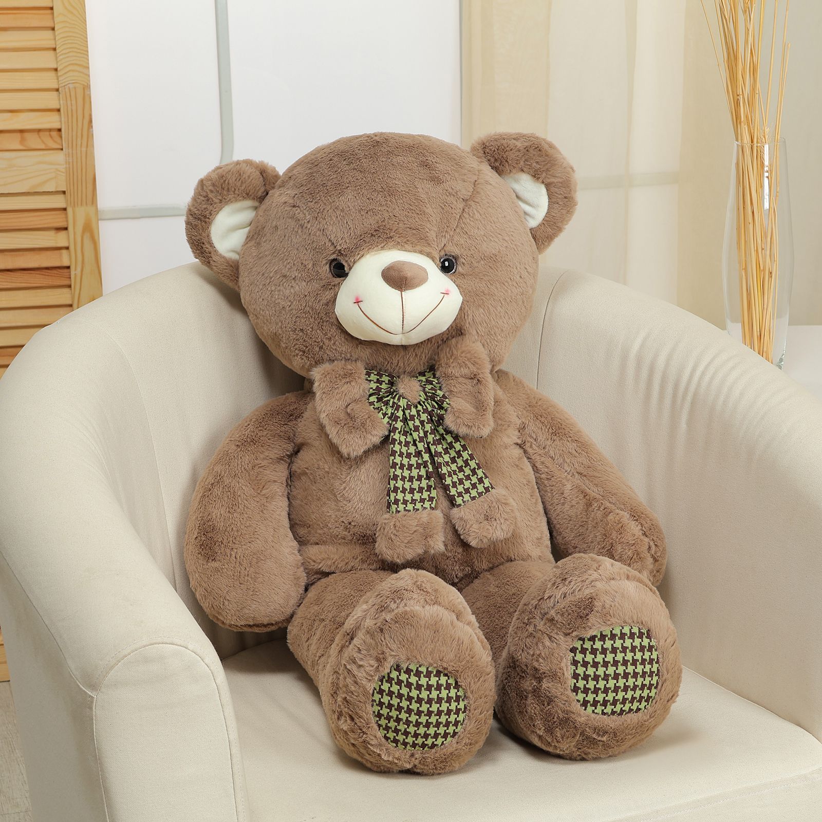 Мягкая игрушка "Мишка", с бантиком, 80 см