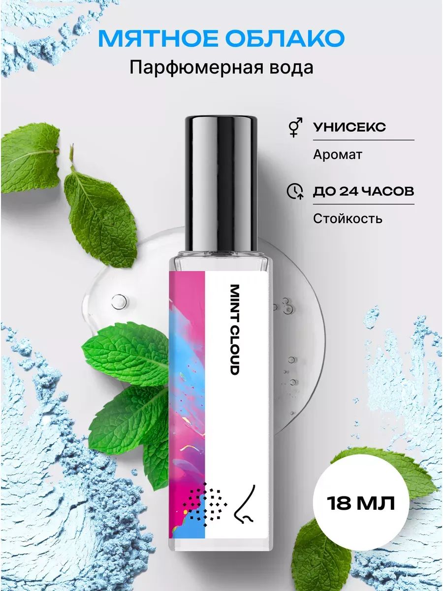 Парфюмерная вода женская и мужская Мятное облако 18 мл, Библиотека ароматов