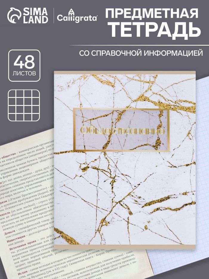 Тетрадь предметная по обществознанию 48 листов