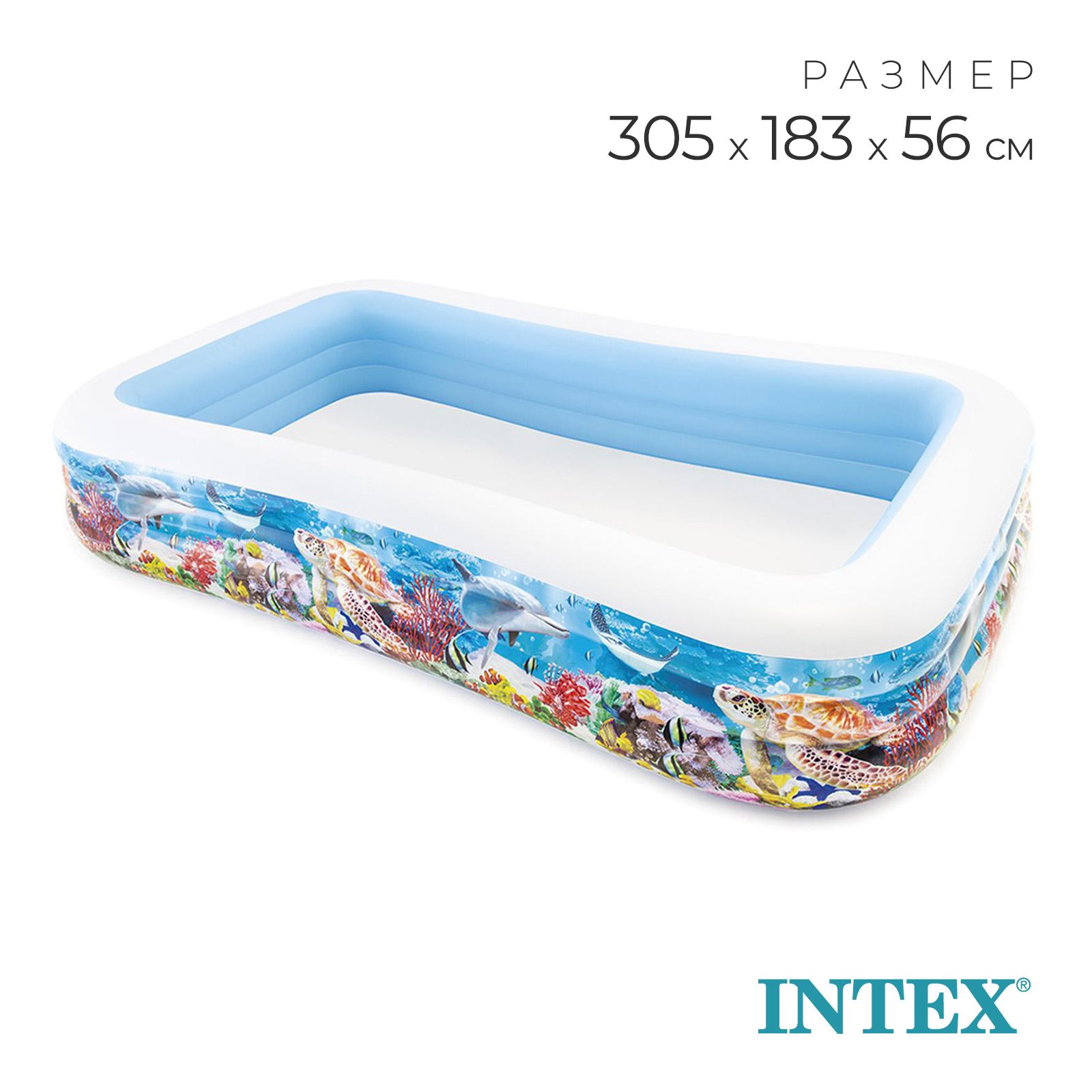 Бассейн надувной для дачи и сада INTEX Easy Set 58485NP для загородного дома