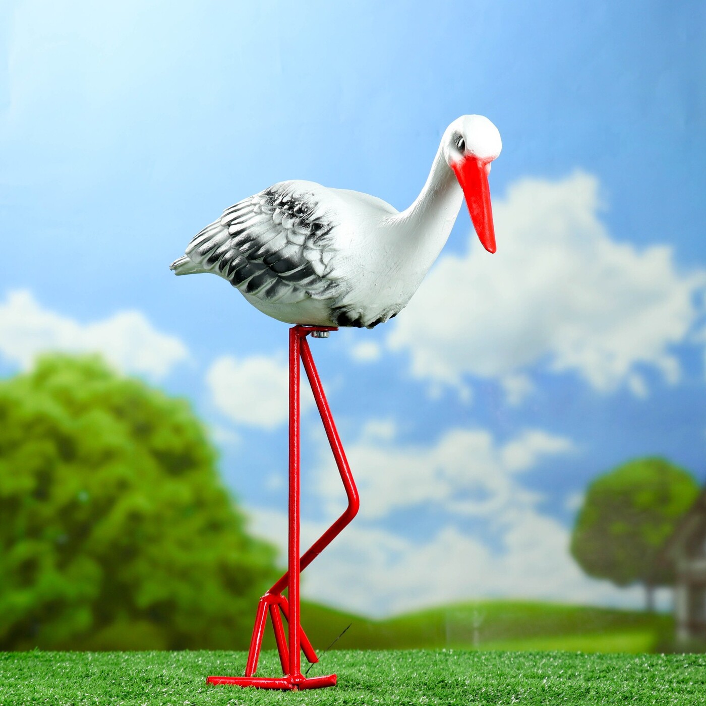 Садовая фигура "Аист", 33x20x60 см
