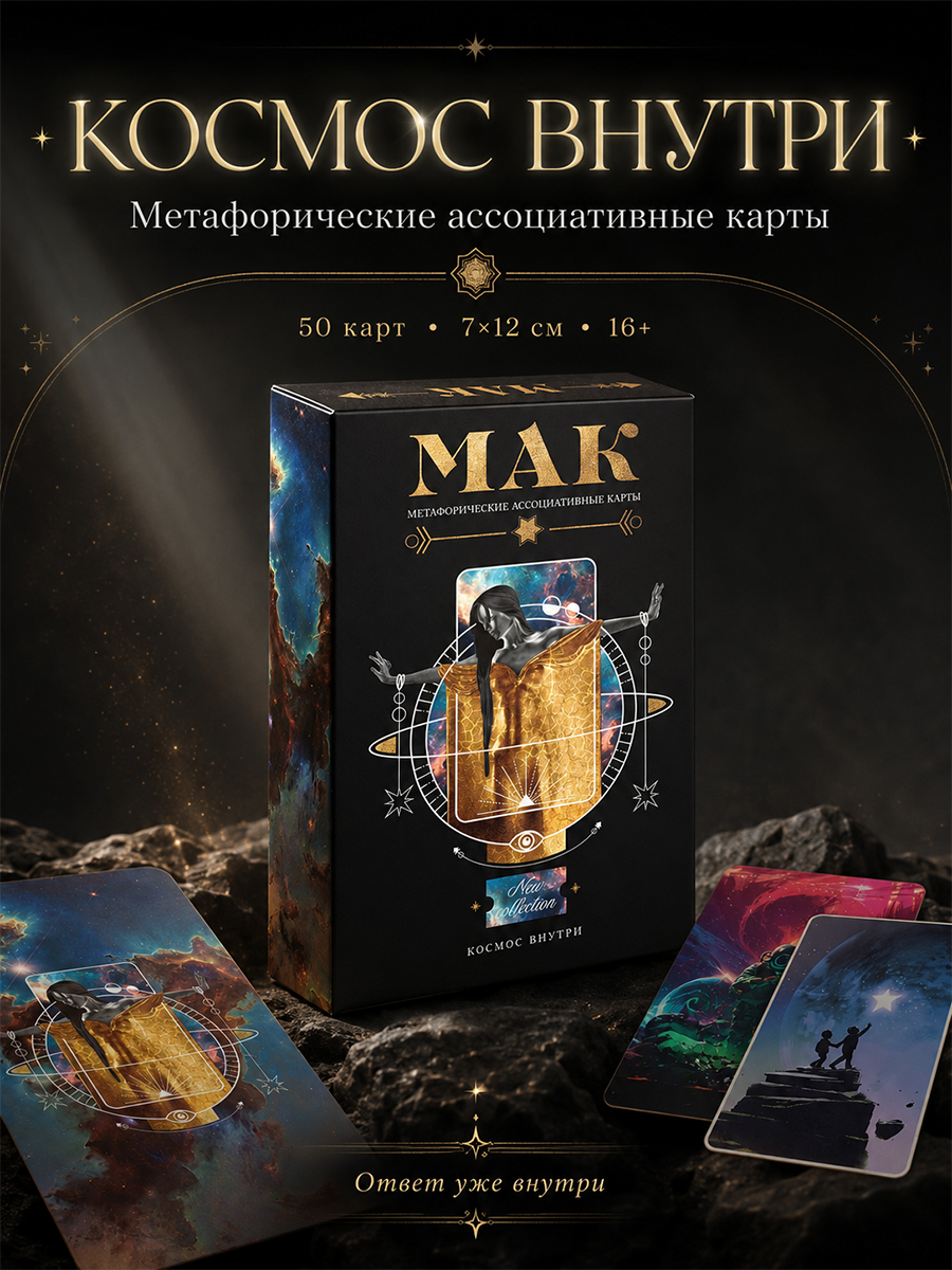 Метафорические карты "Внутренний космос" / Универсальные МАК карты, подарок