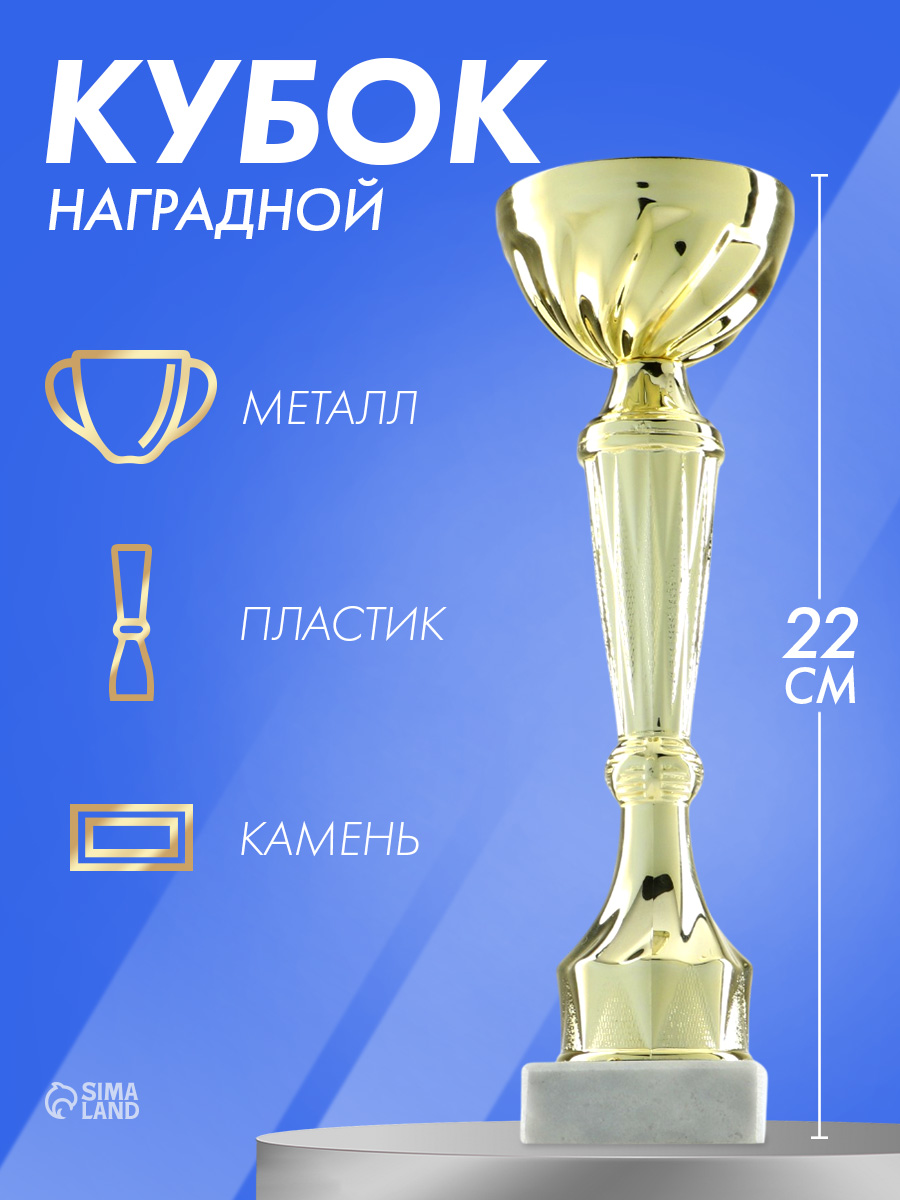 Кубок для награждения спортивный, 22 см