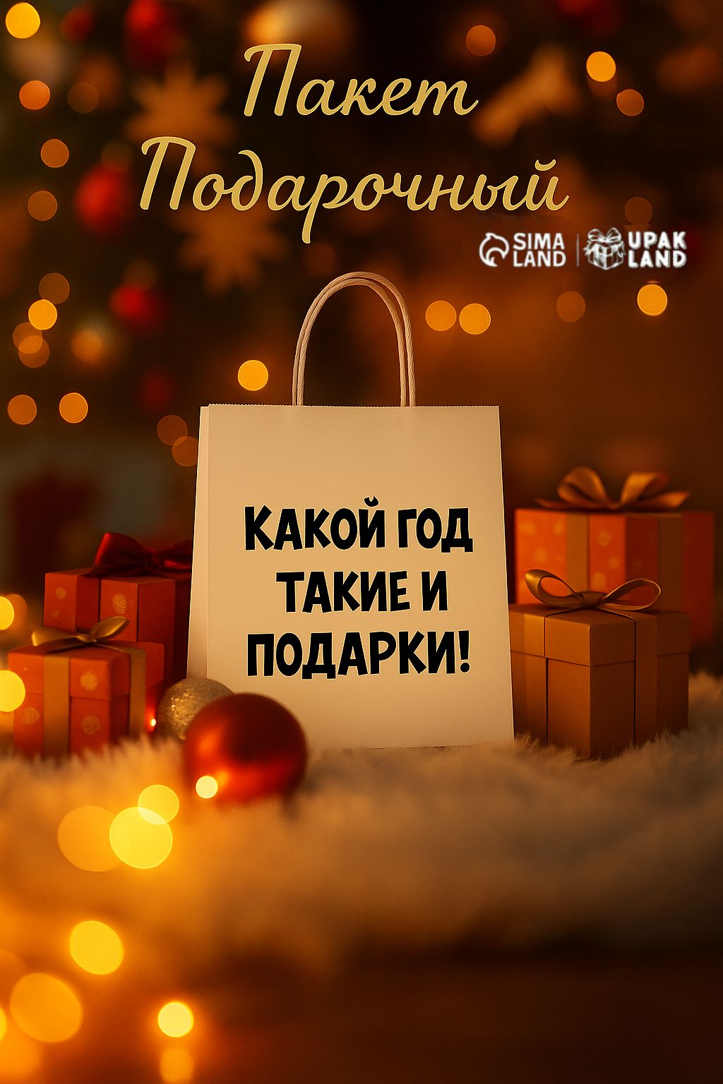 Пакет подарочный с приколом, 28 х 24 х 14 см