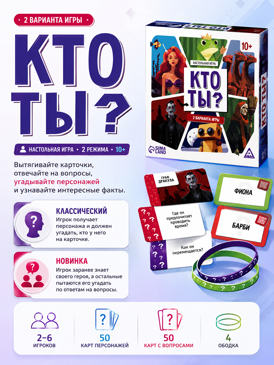 Настольные игры для детей и взрослых / Кто Я