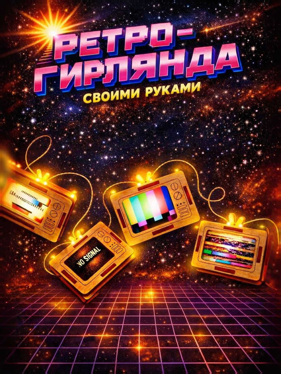 Набор для творчества, детский, "Ретро гирлянда",