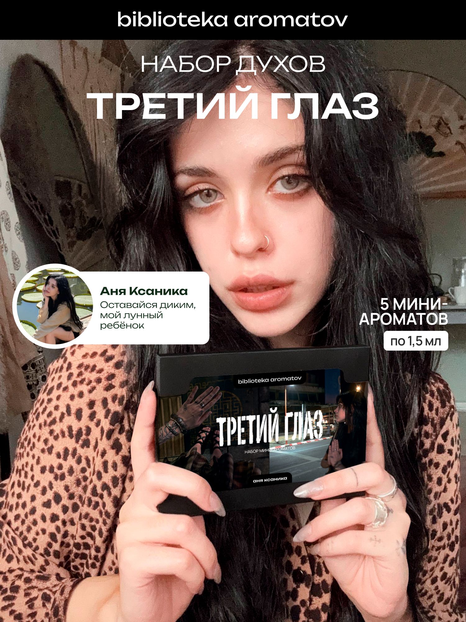 Набор духов женские пробники ТРЕТИЙ ГЛАЗ от блогера Ани Ксаники (бокс 5 ароматов)