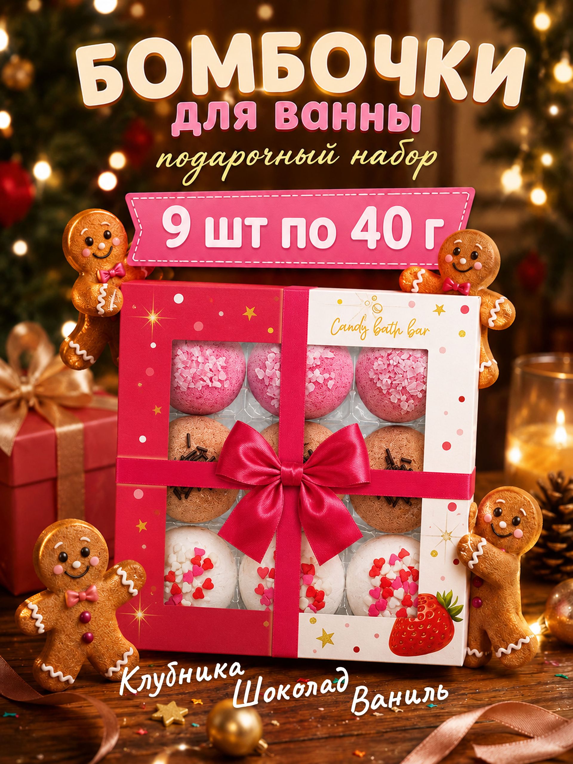 Бомбочки для ванны подарочный набор 940 г