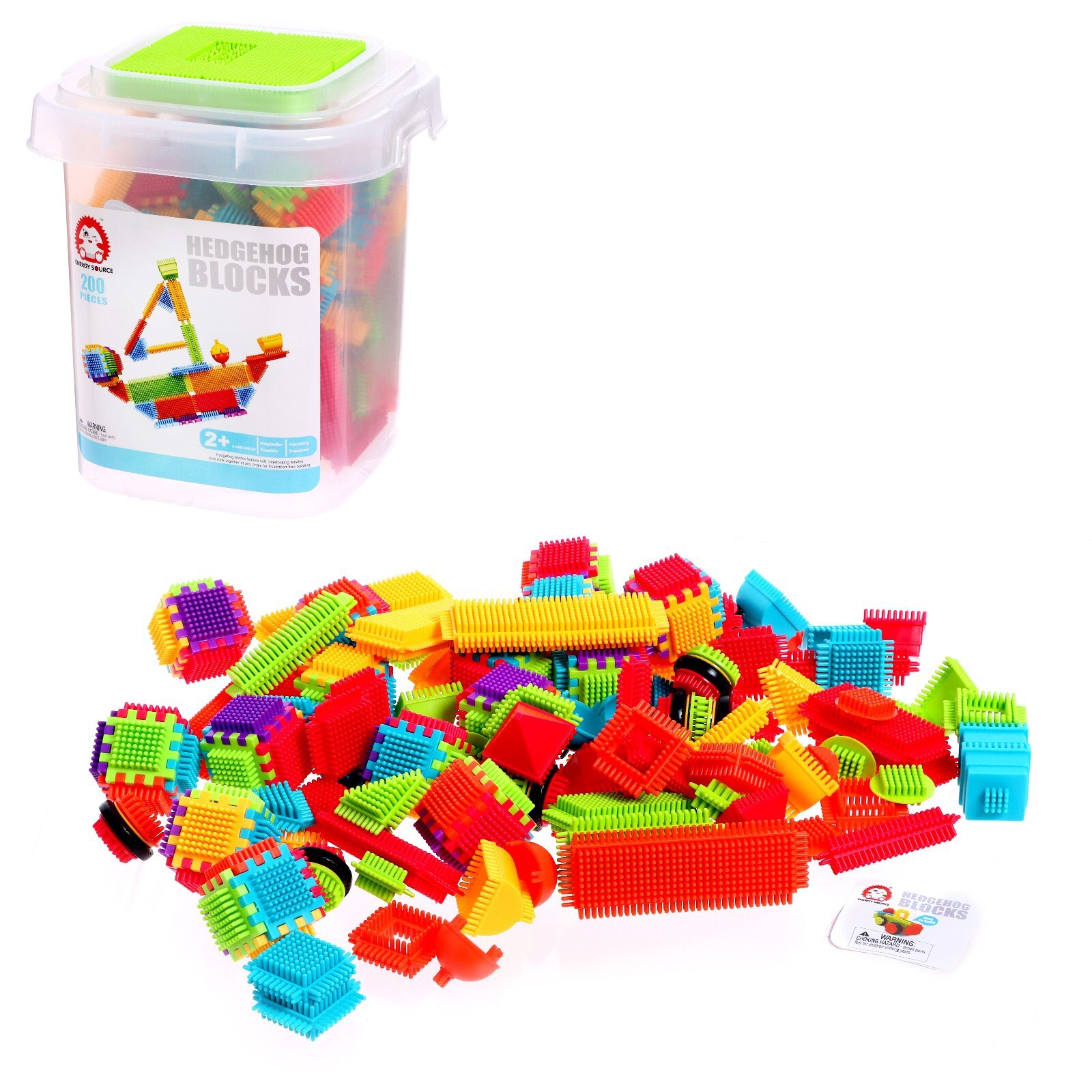 Конструктор, "BRISTLES", игольчатый конструктор, 200 деталей