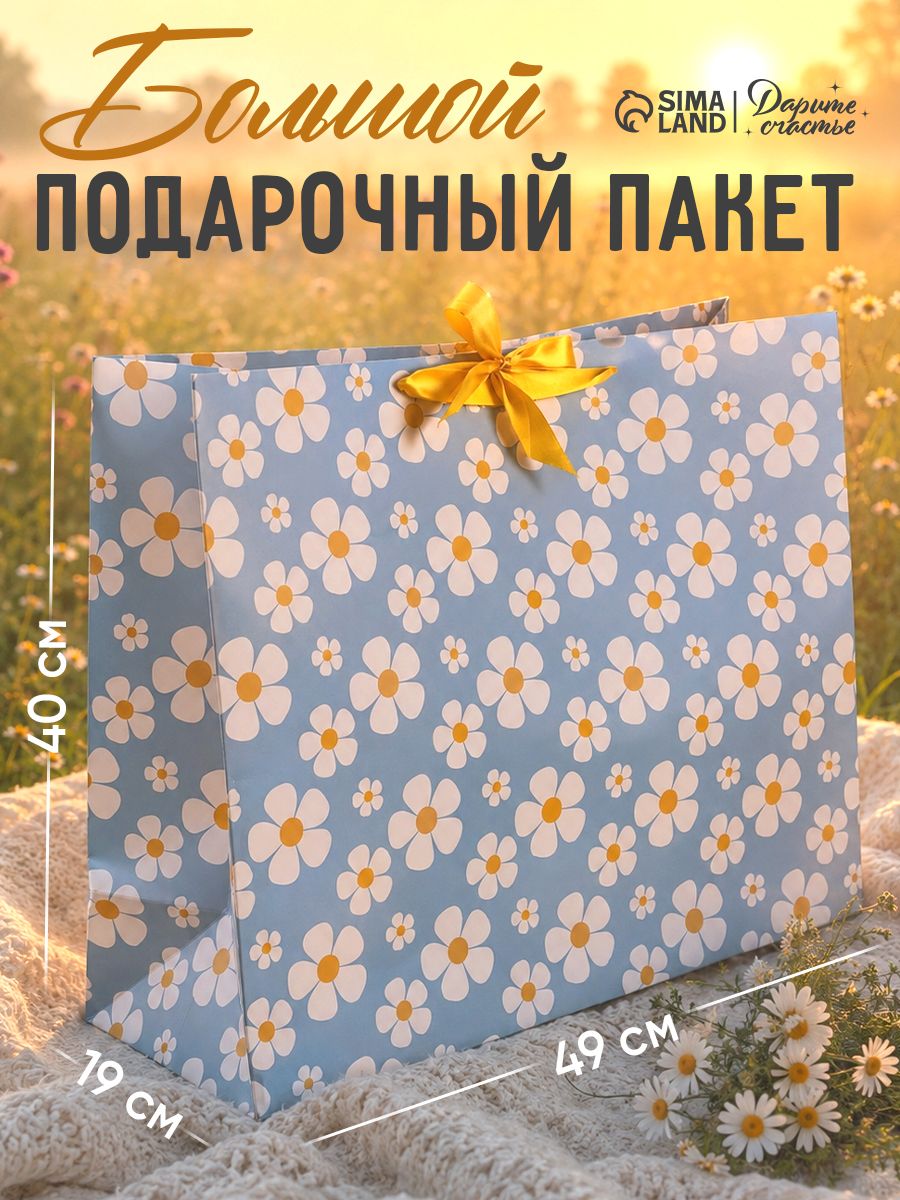 Подарочный пакет большой, 49 х 40 х 19 см