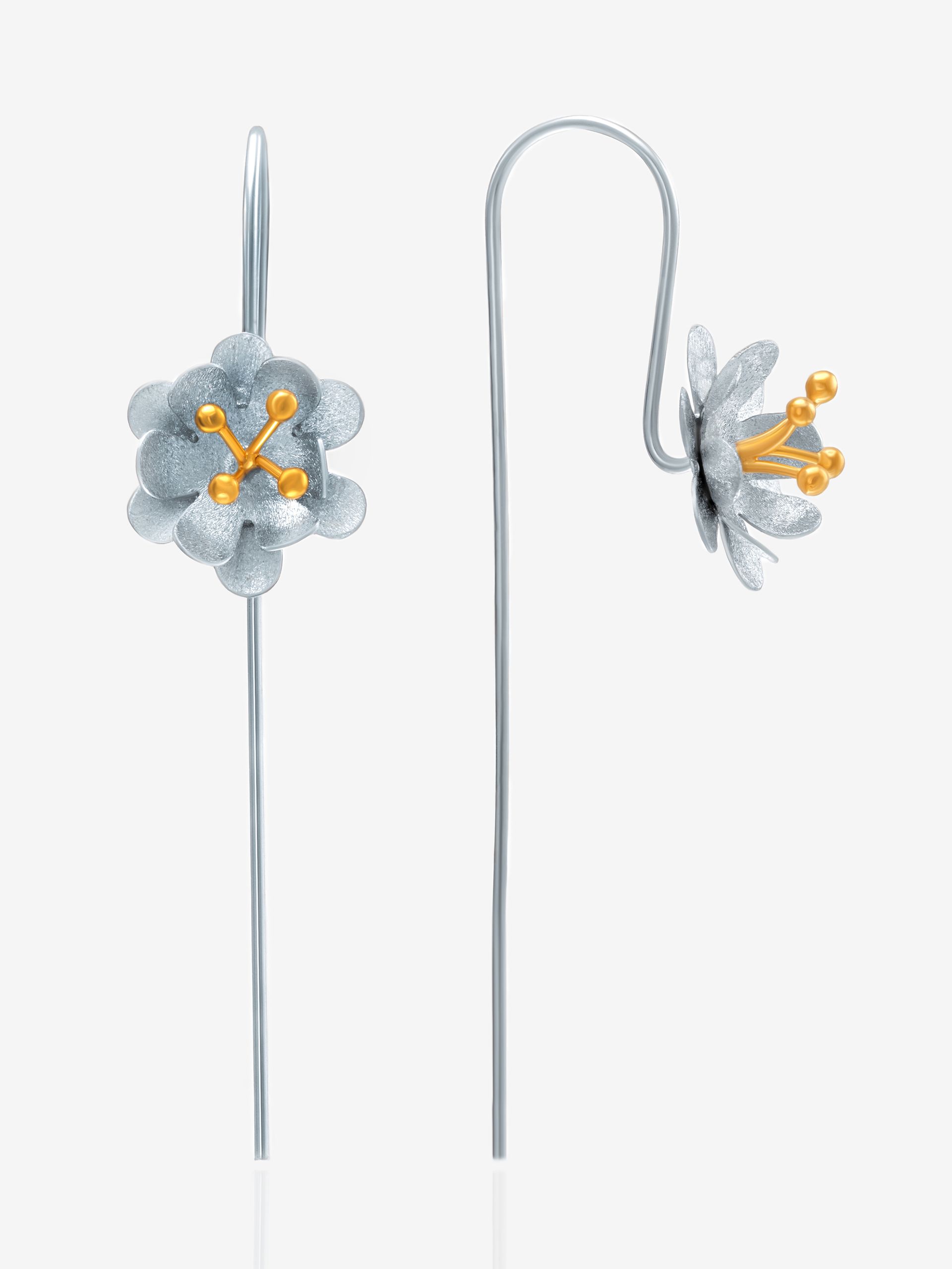 Серьги женские серебро 925, серьги длинные