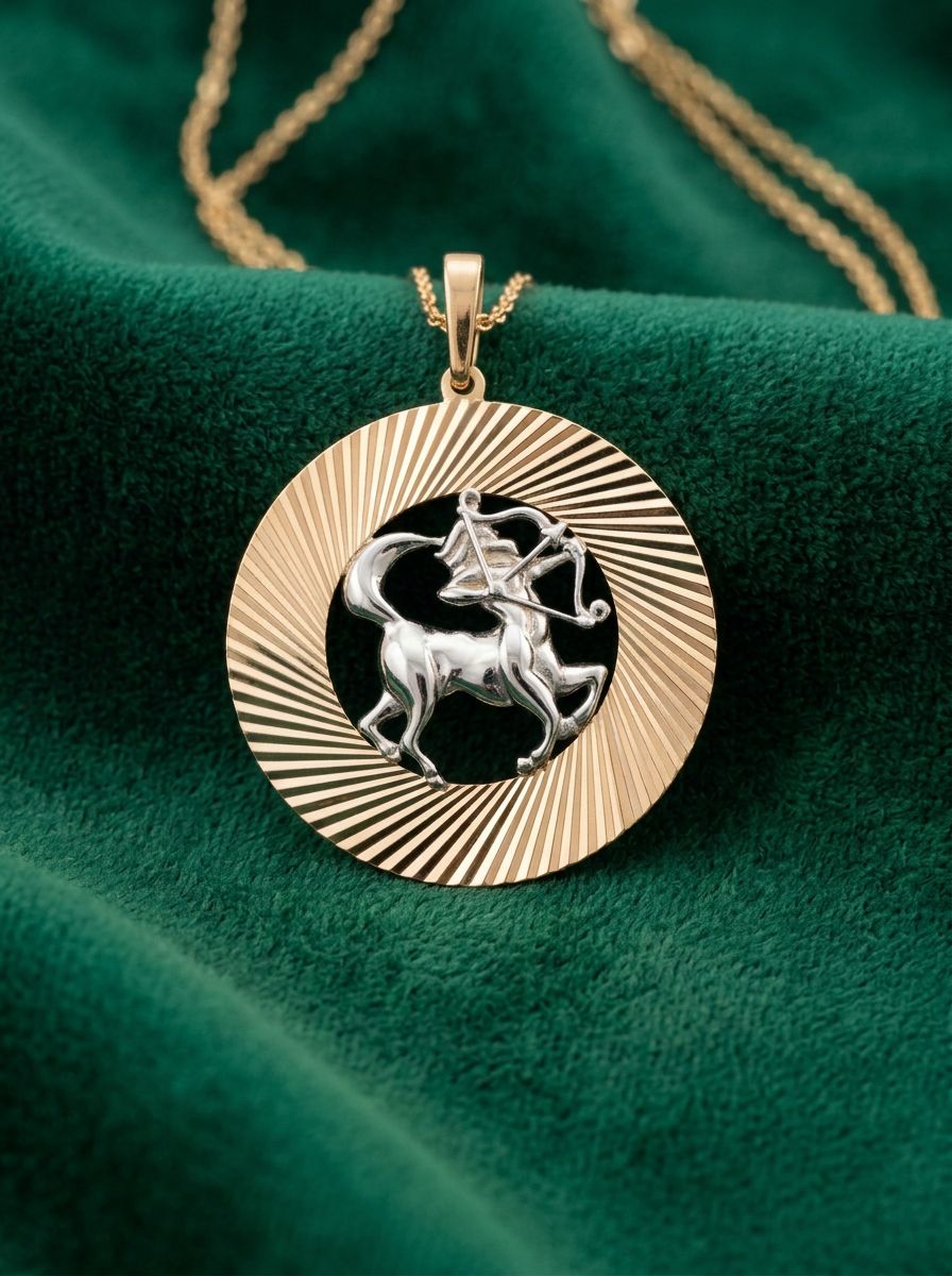 Подвеска золотая 375 знак зодиака Стрелец
