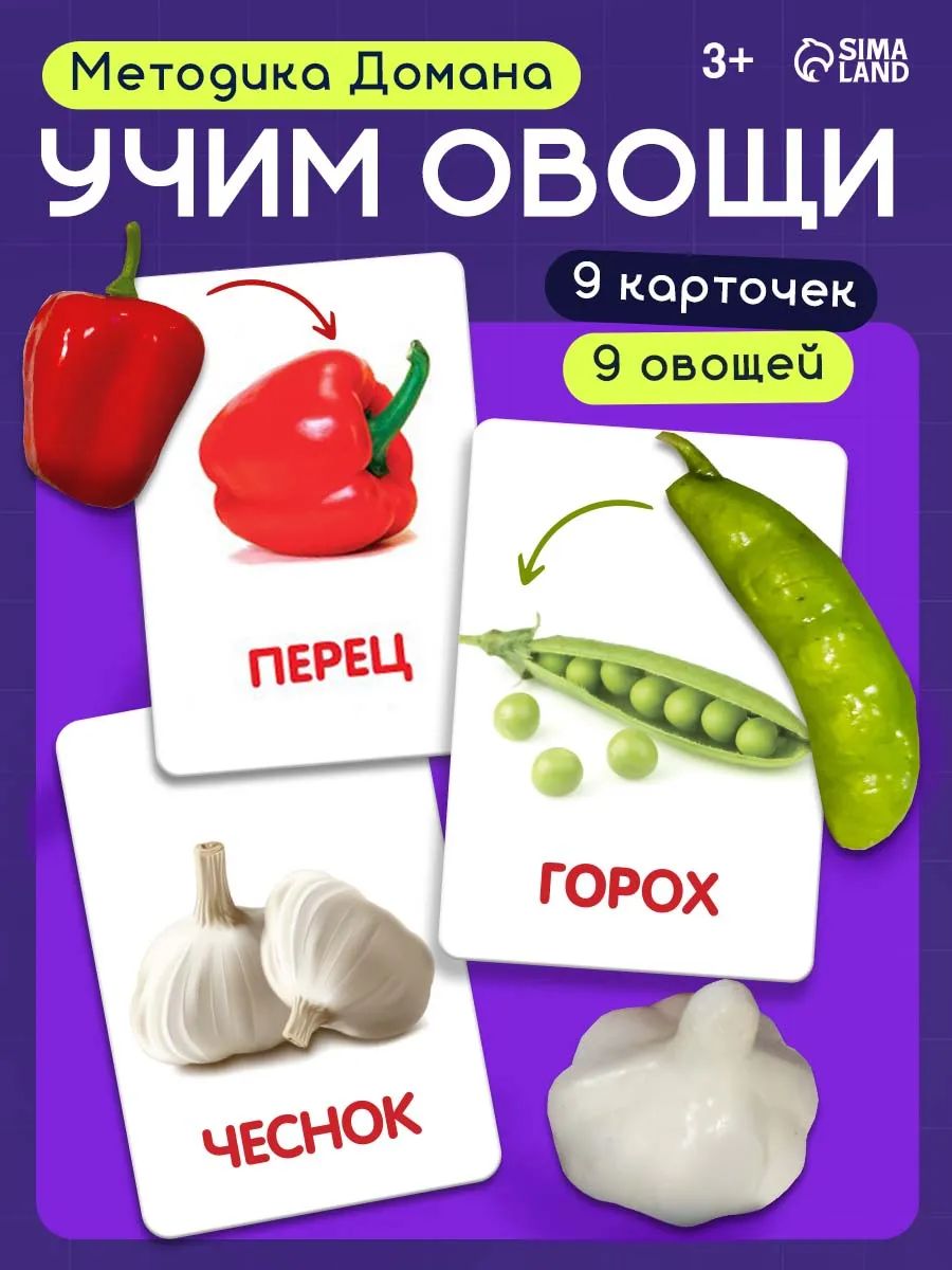Сортер для детей / "Овощи" Домана / Учим цвета