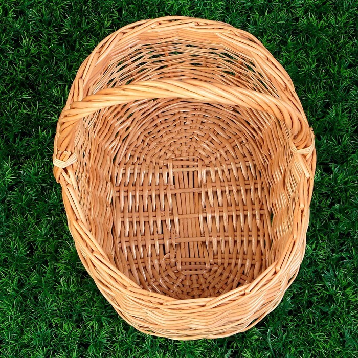 Корзина "Грибная", №1, 32*25*34 см, 8 л, ручное плетение, ива, На фото — предложение продавца