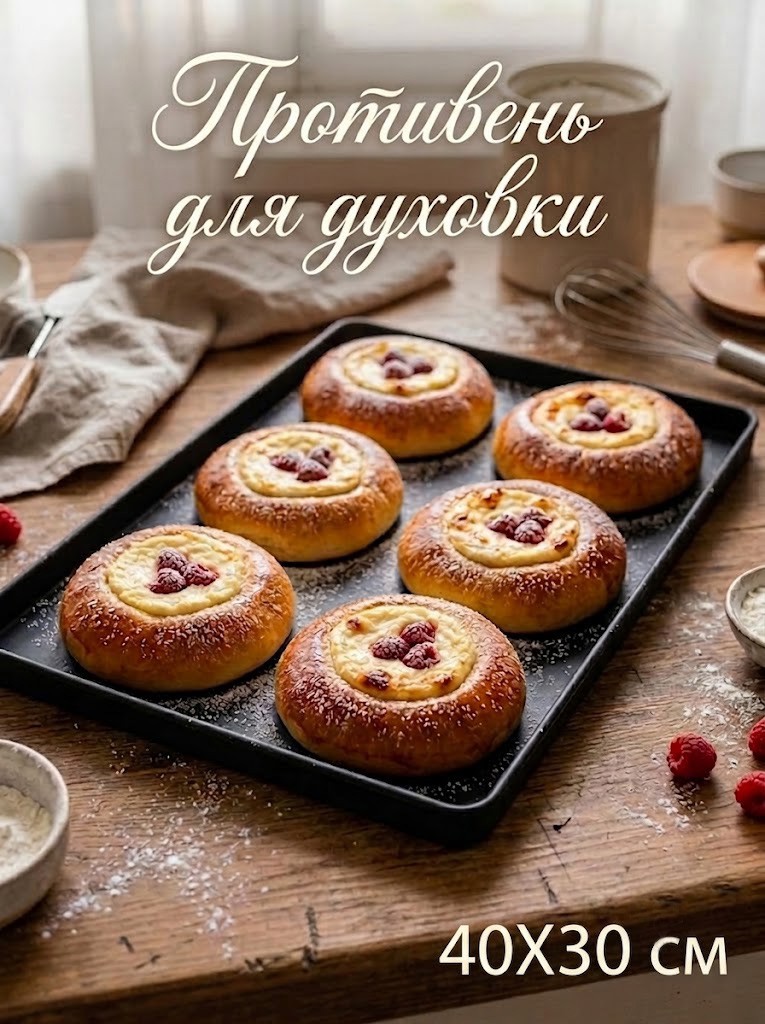 Противень для духовки Доляна, размер 40х30 см, силиконовый, чёрный