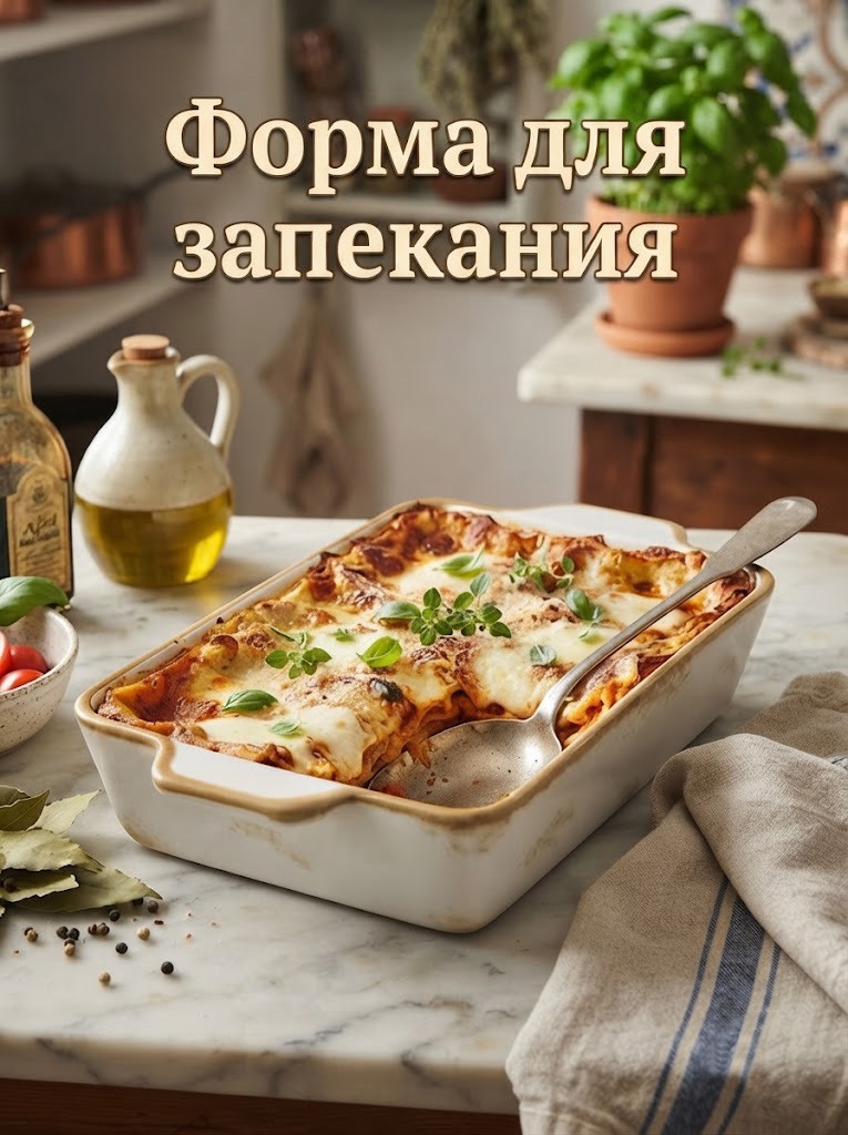 Форма для запекания, объем 700 мл, размер 23,5х13х4,5 см, фарфоровая, На фото — предложение продавца