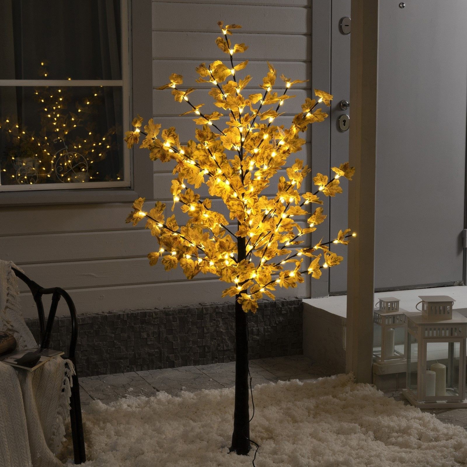Светодиодное дерево "Клен осенний" 1.6 м, 160 LED, постоянное свечение, 220 В, свечение теплое белое, На фото — предложение продавца