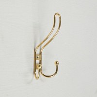 Крючки настенные для одежды ТУНДРА TKT002, трехрожковый, золото, набор 4 шт, На фото — предложение продавца