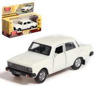 Машина металлическая "Москвич-2140sl" азлк 12,5 см, инерция, белый AZLK2140M-12-WH, На фото — предложение продавца